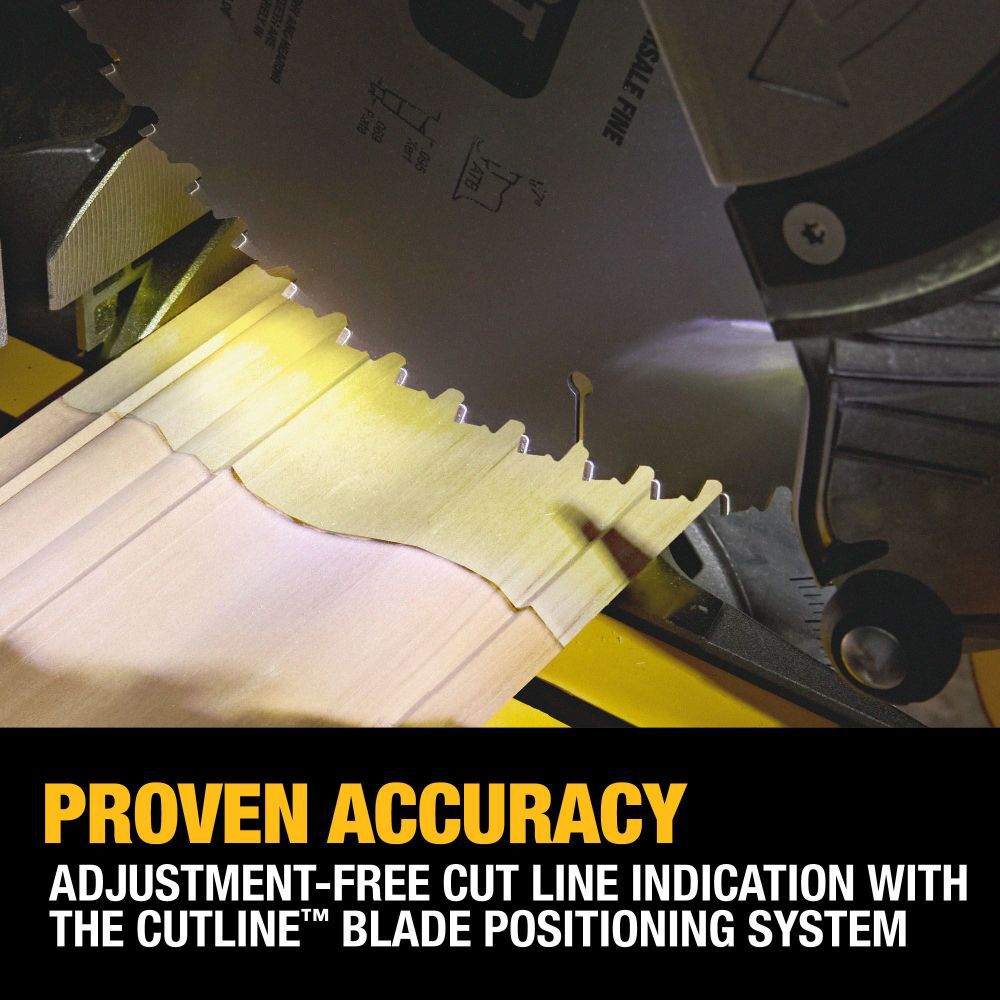 DeWalt DCS785B 20V MAX XR 12 in Double Bevel Miter Saw