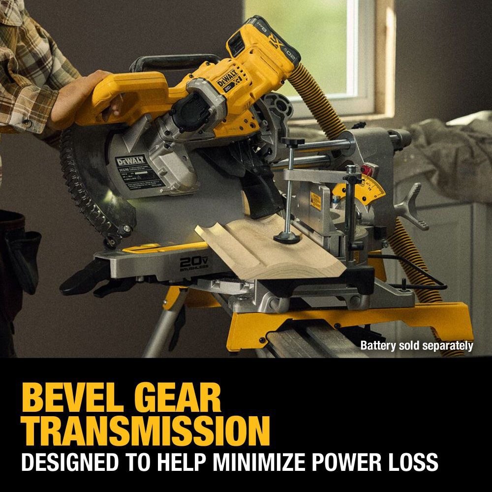 DeWalt DCS785B 20V MAX XR 12 in Double Bevel Miter Saw