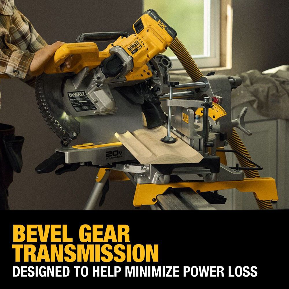 DeWalt DCS785WW1 20V XR 12 DUAL BEVEL SLIDING MITER SAW