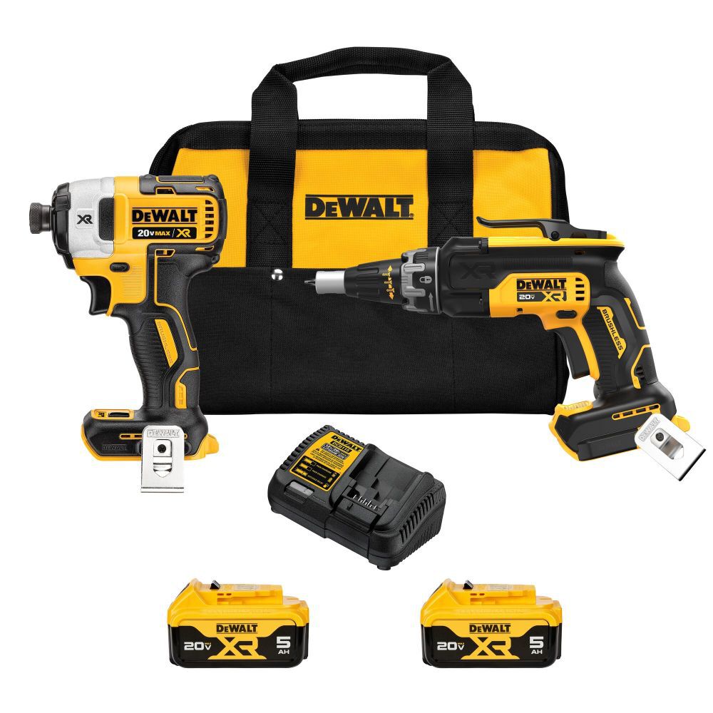 DeWalt DCK268P2 20V MAX SCREWGUN AND IMPACT (5.0AH KIT)