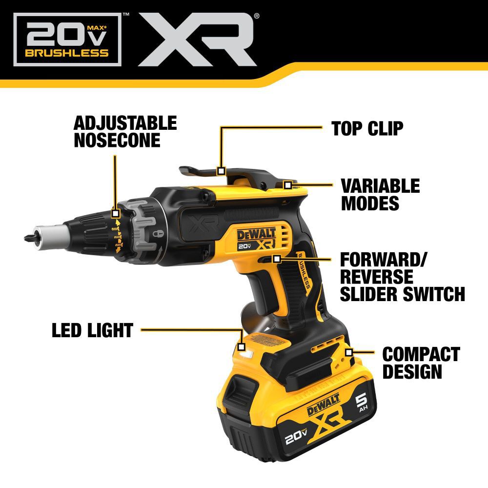 DeWalt DCK268P2 20V MAX SCREWGUN AND IMPACT (5.0AH KIT)