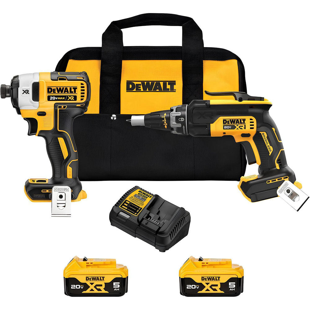 DeWalt DCK268P2 20V MAX SCREWGUN AND IMPACT (5.0AH KIT)