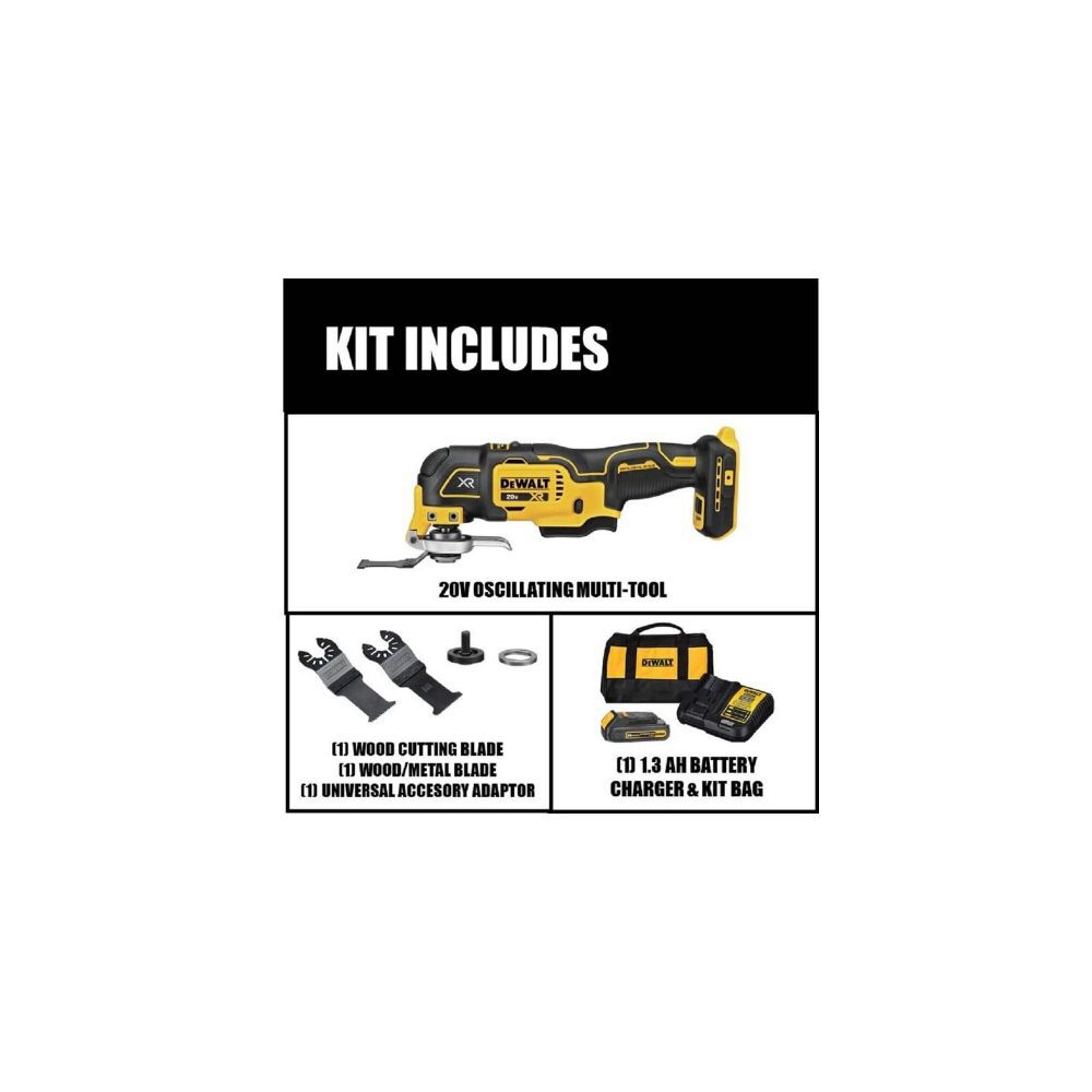 DeWalt DCS356C1 20V MAX OSCILLATING TOOL KIT