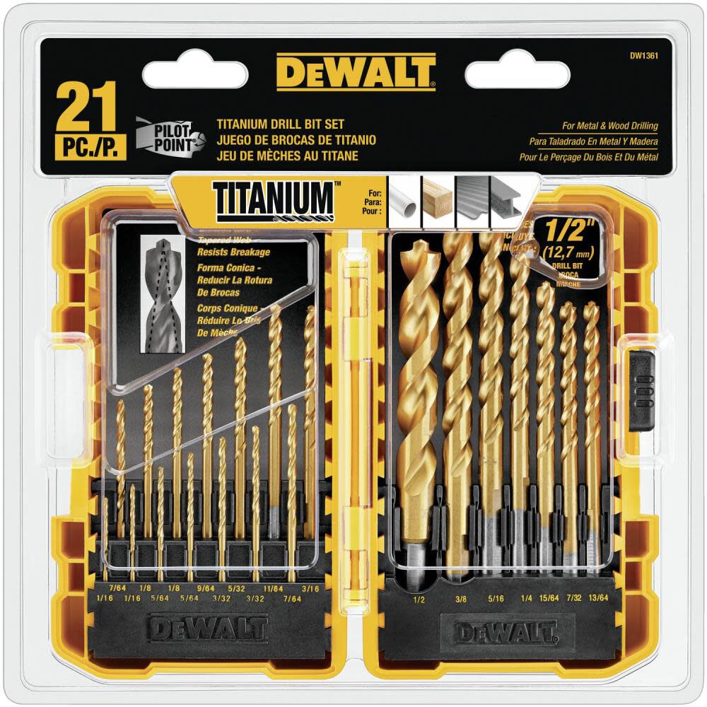 DeWalt DW1361 21PC Titanium STC