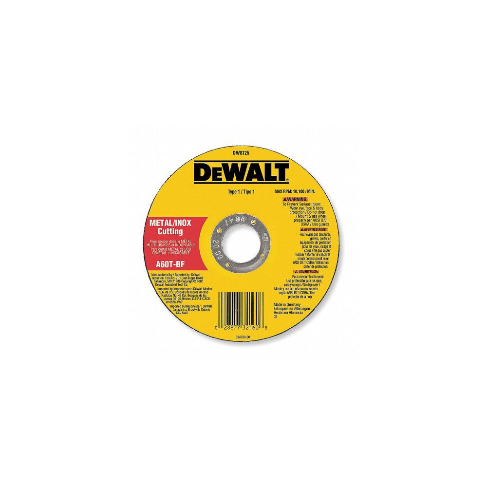 DeWalt DW8711 3 X 1/16 X 3/8 A60T