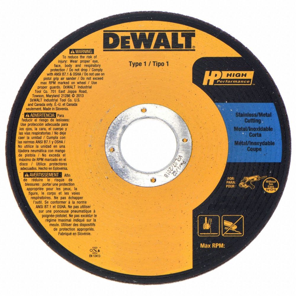 DeWalt DW8711 3 X 1/16 X 3/8 A60T