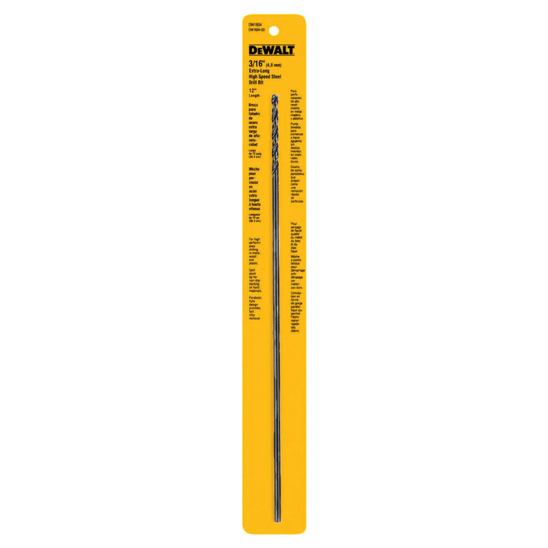 DeWalt DW1604 3/16IN x 12IN  AIR DRILL BIT