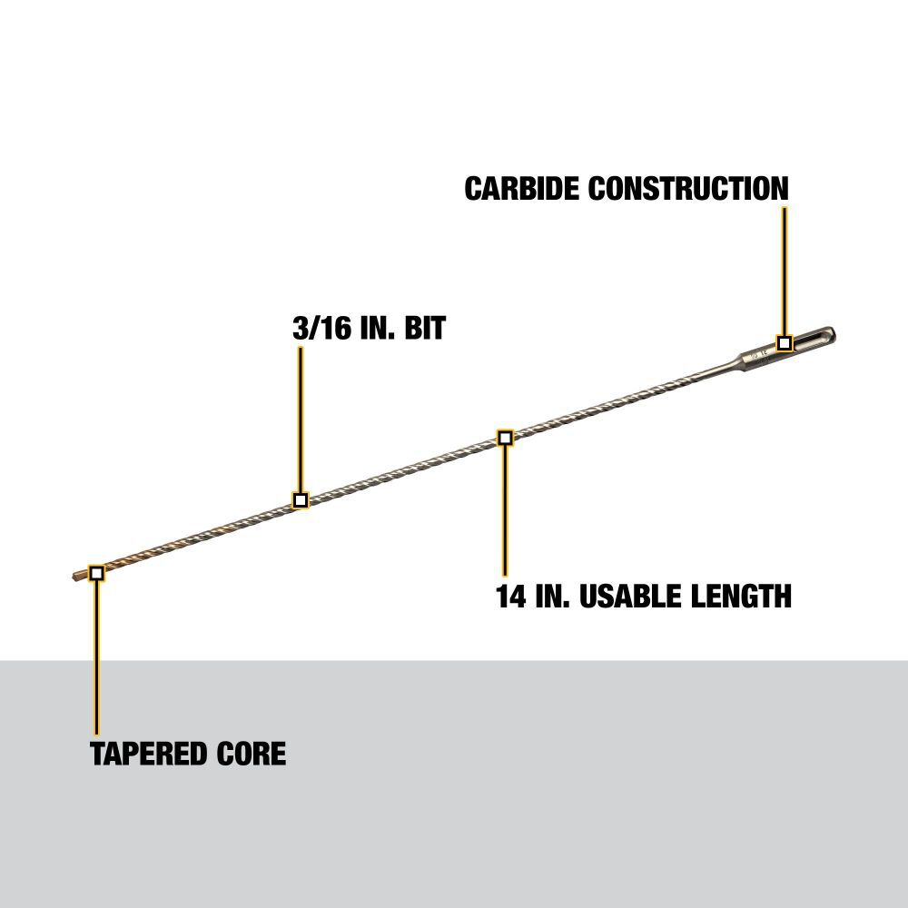 DeWalt DW5408 3/16 x 14 x 16 SDS+ 2C