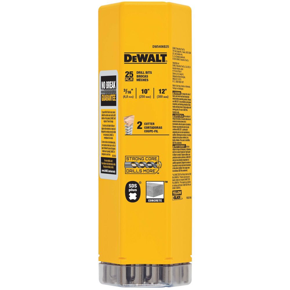 DeWalt DW5406B25 3/16 x 10 x 12 SDS+ 2C (25pk)