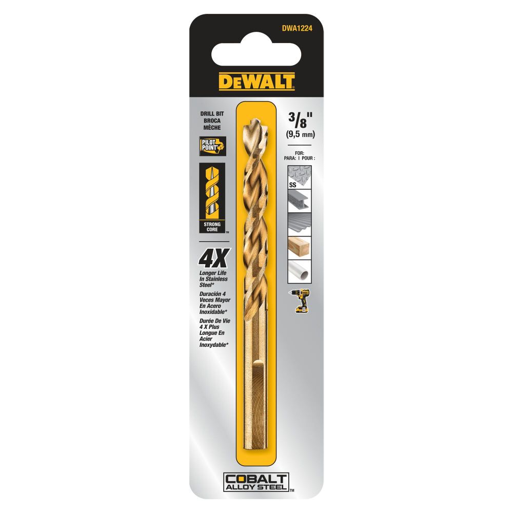 DeWalt DWA1224 3/8 IN PP INDUSTRIAL COBALT