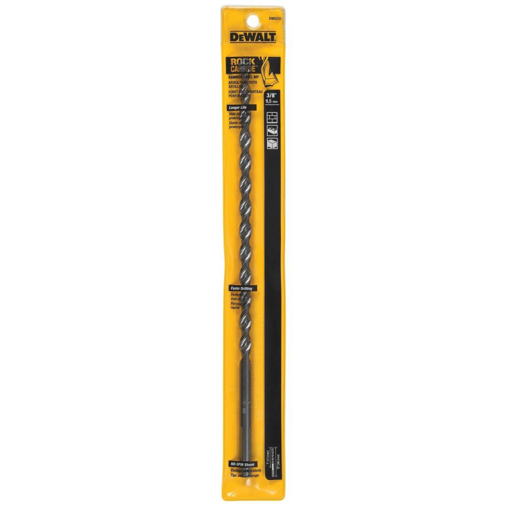 DeWalt DW5231 3/8X12 ROUND SHANK BIT