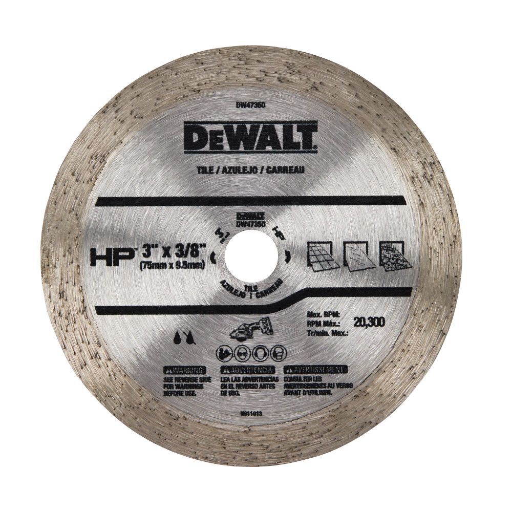 DeWalt DW47350 3IN CONTINUOUS HP TILE