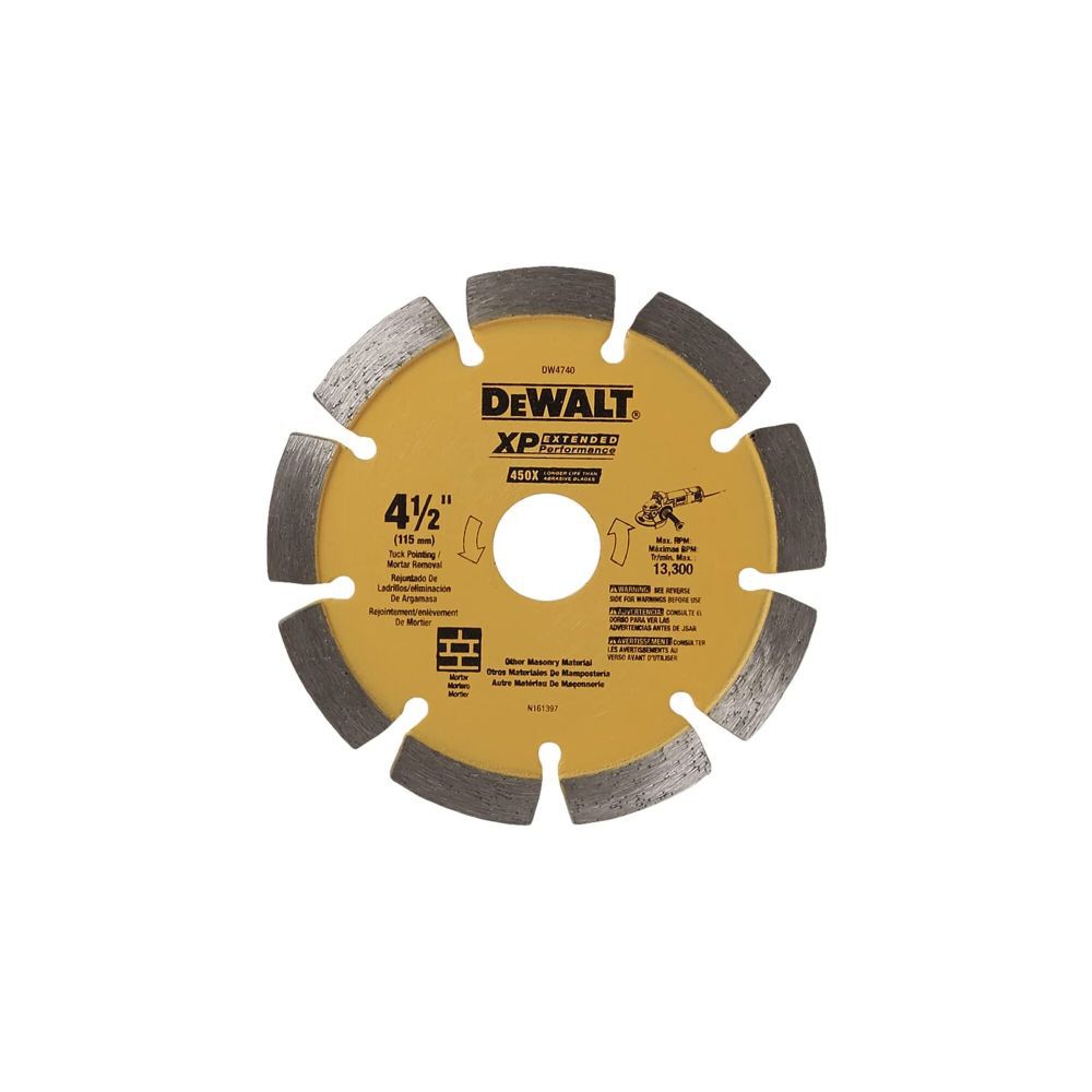 DeWalt DW4740 4-1/2 x .250 Diamond Tuck Point Blade