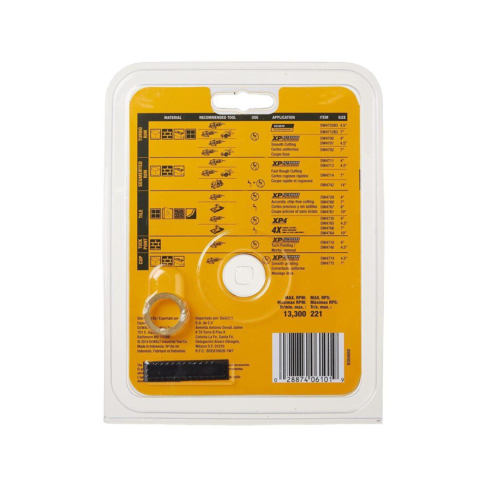 DeWalt DW4701 4-1/2 DRY CUT DIAMOND WHL
