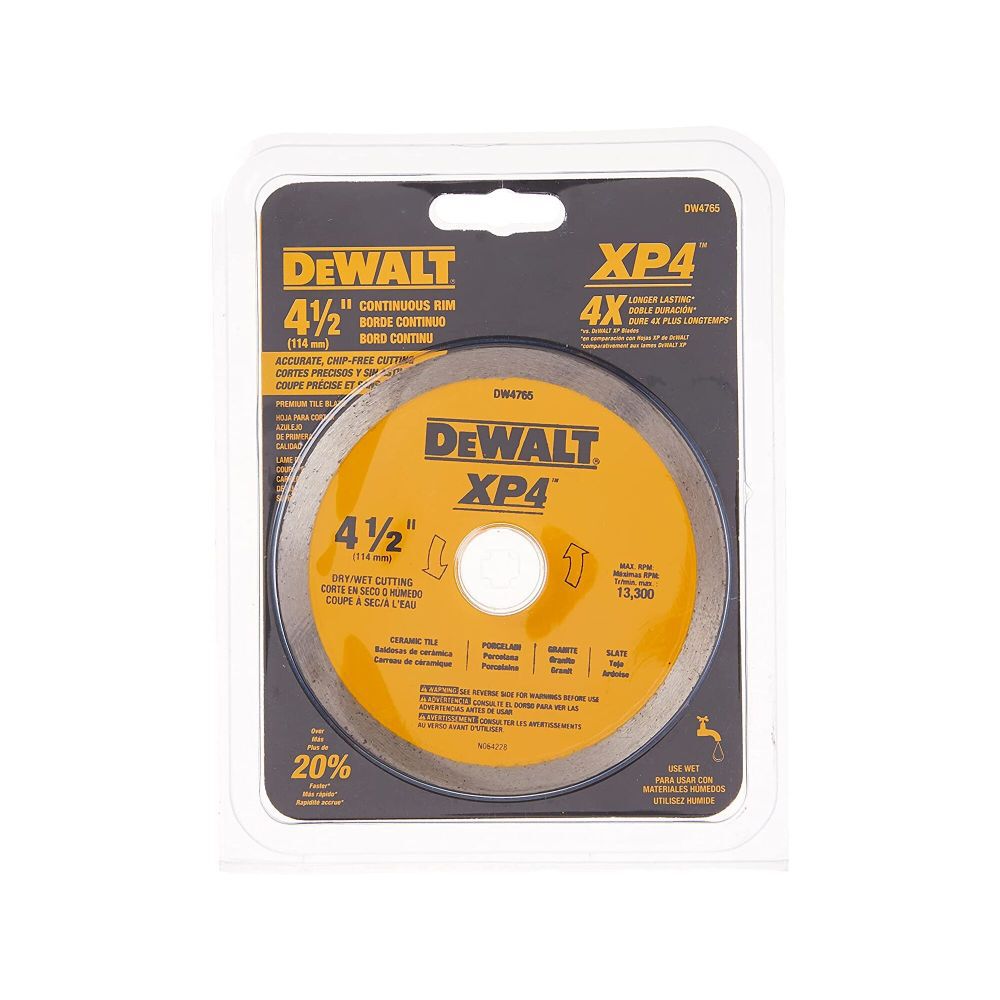 DeWalt DW4765 4-1/2IN PORCELAIN TILE BLADE