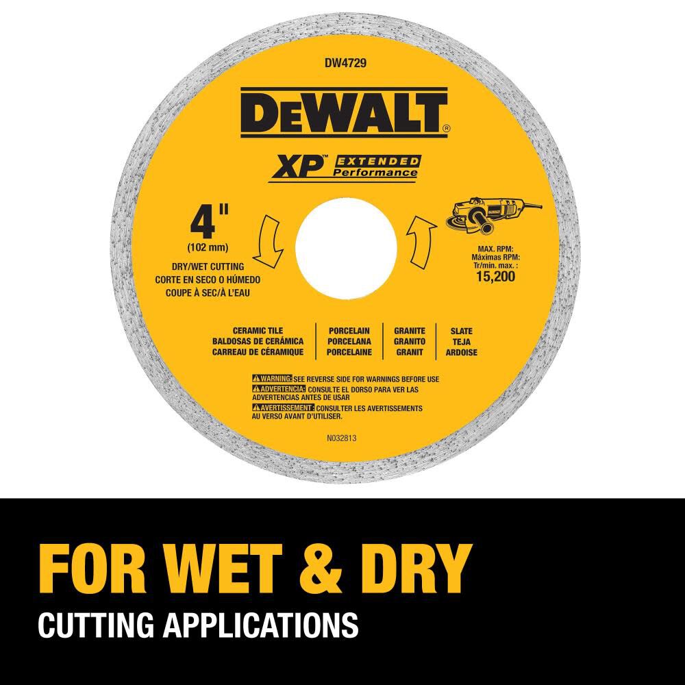 DeWalt DW4729 4IN TILE BLADE