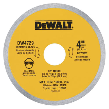 DeWalt DW4729 4IN TILE BLADE