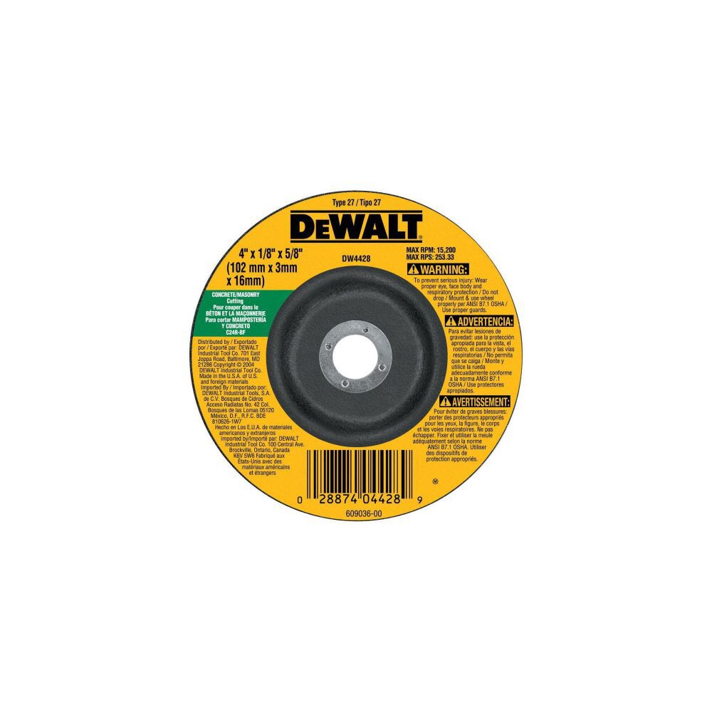 DeWalt DW4428 DSO- 4 x 1/8 x 5/8 DEWALT DW4428 27