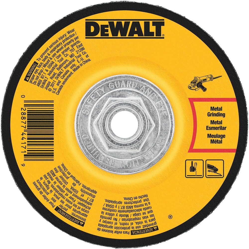 DeWalt DW4623 5X1/4X5/8-11 METAL GEN PURP GRIND WHL