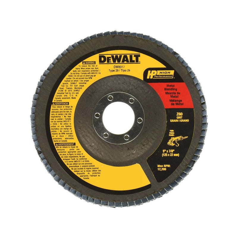 DeWalt DW8317 5 X 7/8 60G T29 HP FLAP