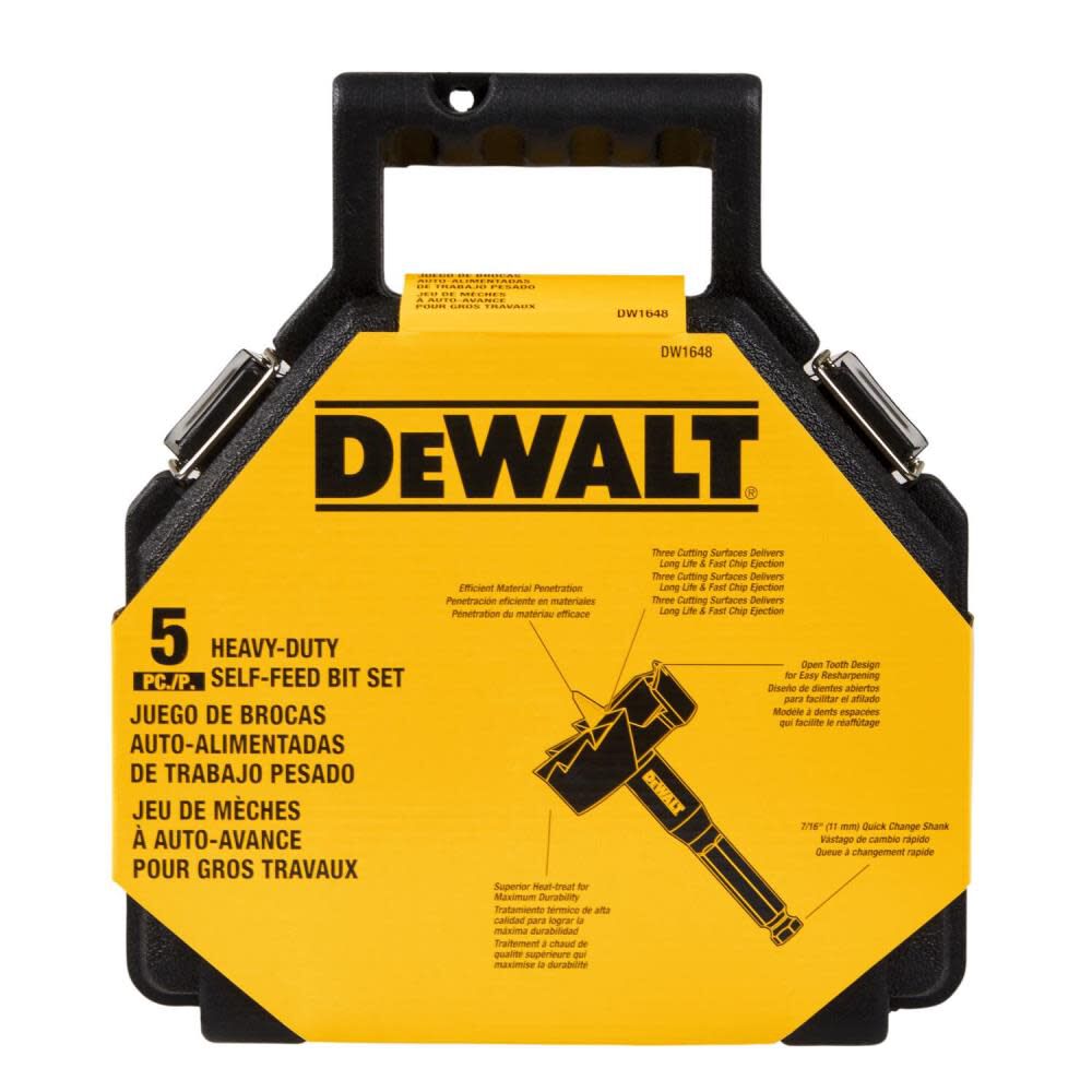 DeWalt DW1648 5 PC. SELF FEED KIT