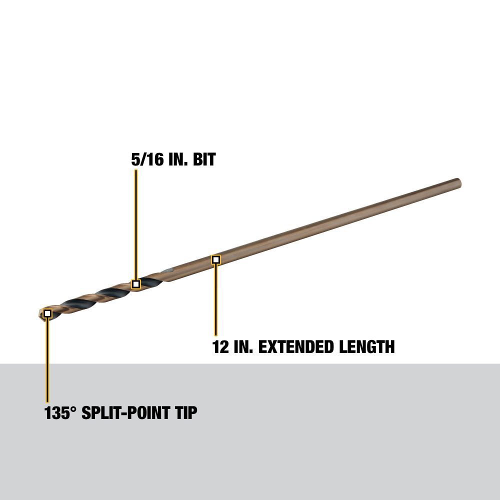 DeWalt DW1608 5/16IN x 12IN  AIR DRILL BIT