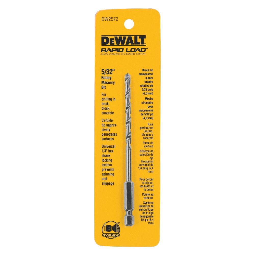 DeWalt DW2572 5/32IN MASONRY BIT