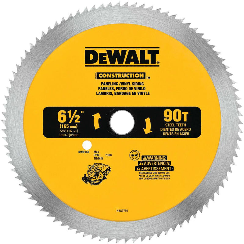 DeWalt DW9153 6-1/2 90T PANEL/VINYL SIDING