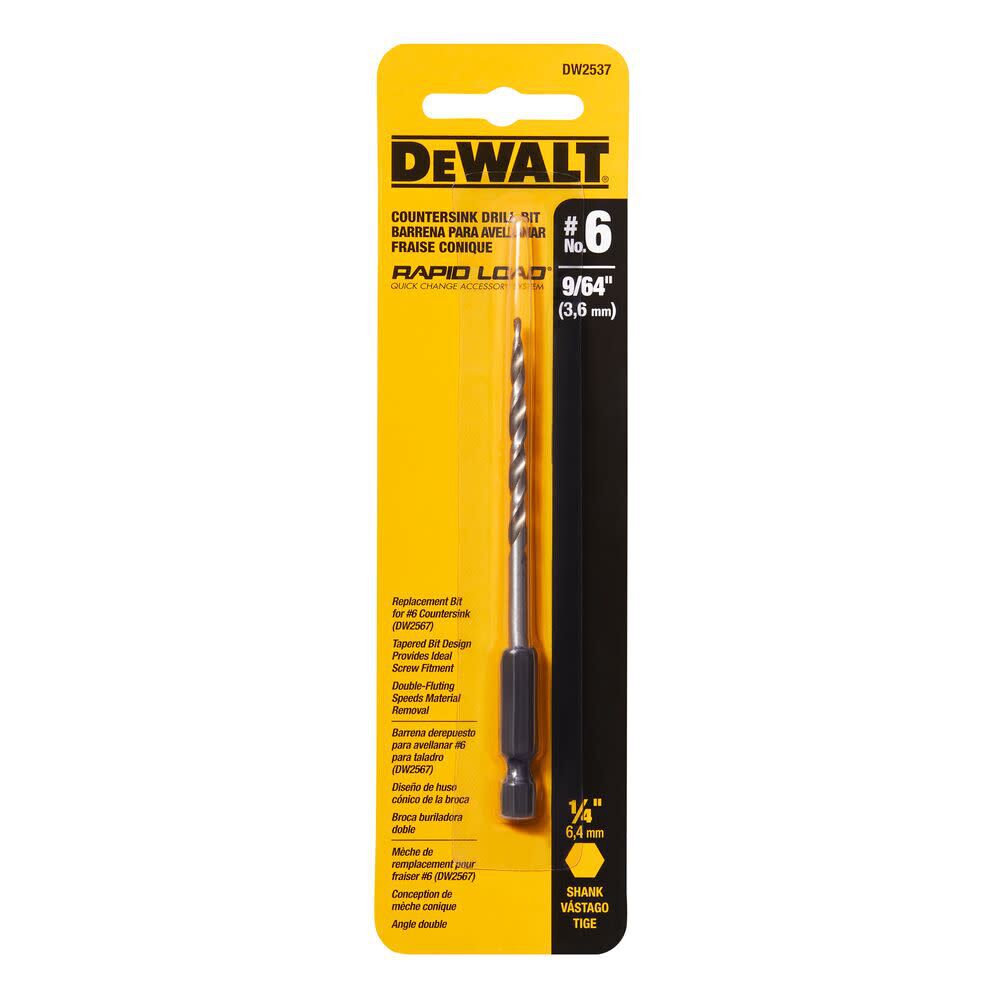 DeWalt DW2537 NO6 COUNTERSINK REPL. BIT