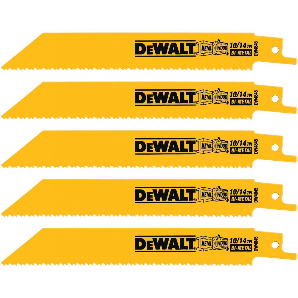 DeWalt DW4845 6IN 10/14TPI STG BK BLD-5