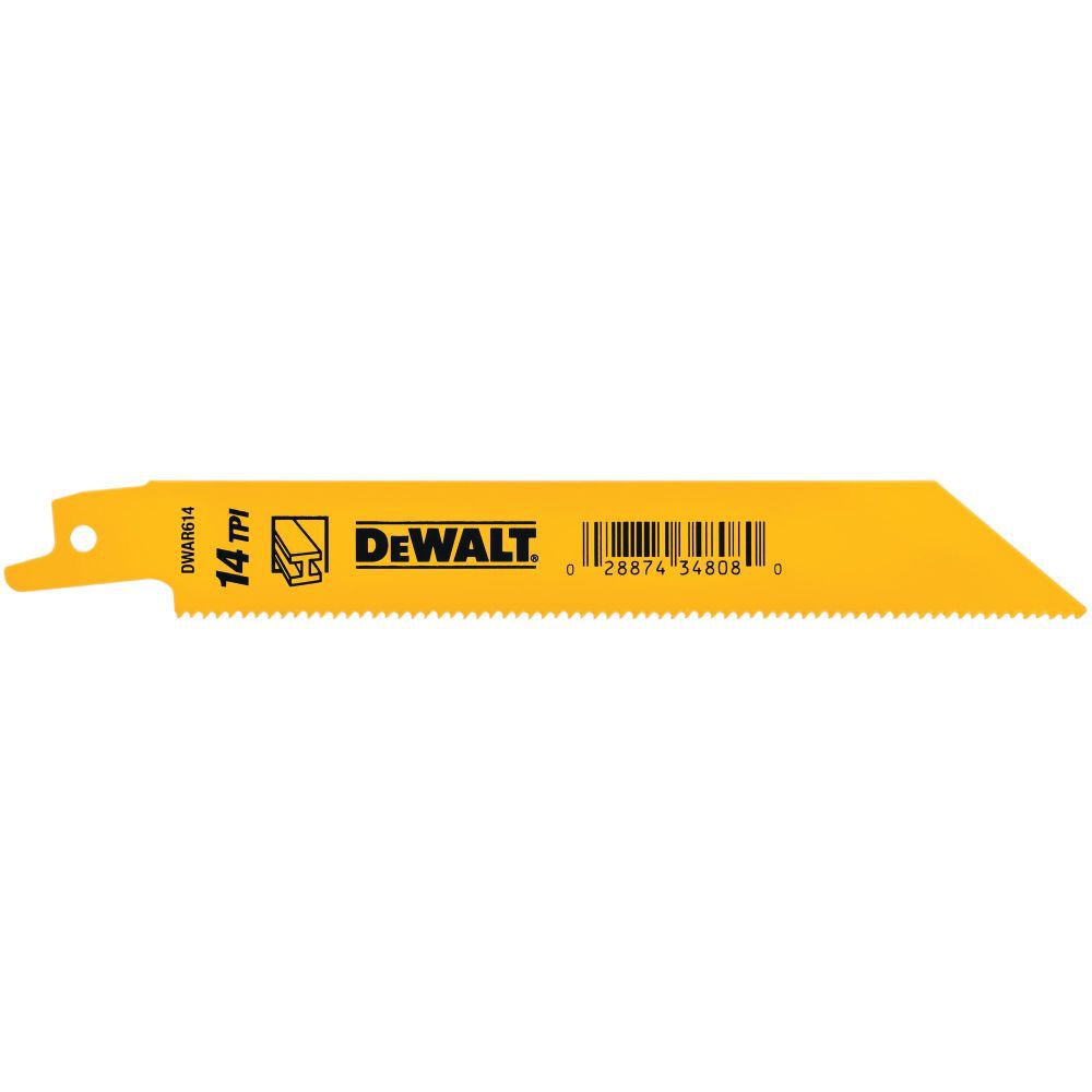 DeWalt DW4808B25 6IN 14TPI STGT BK BLD-25