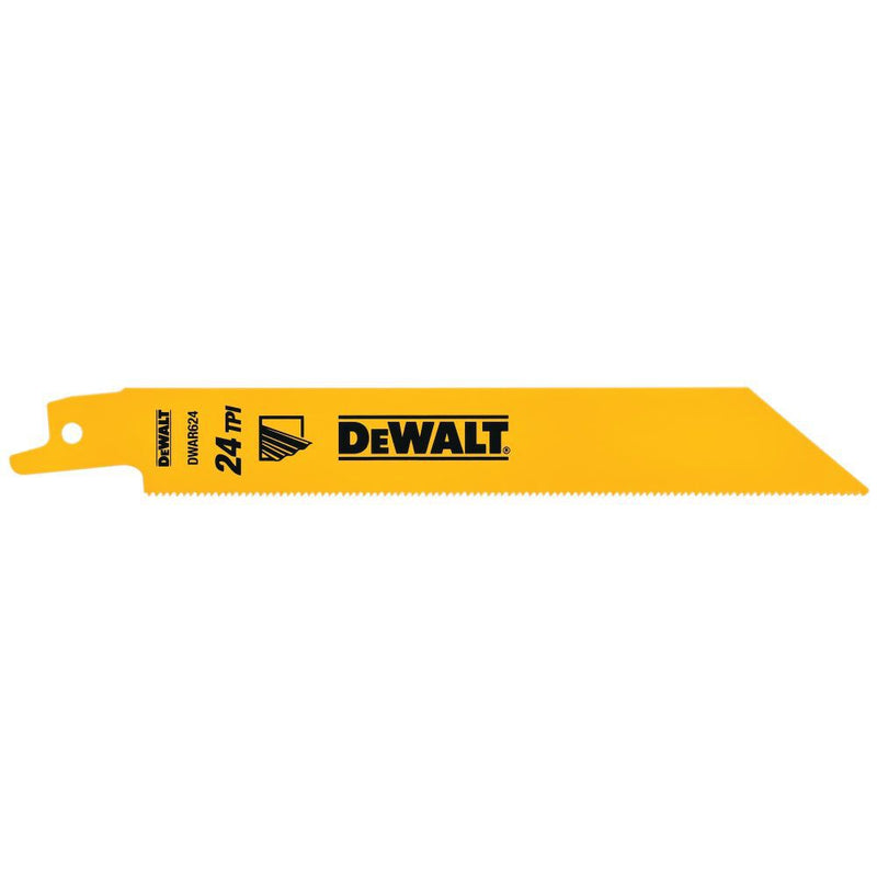DeWalt DW4813 6IN 24TPI STGT BK BLD-5PK