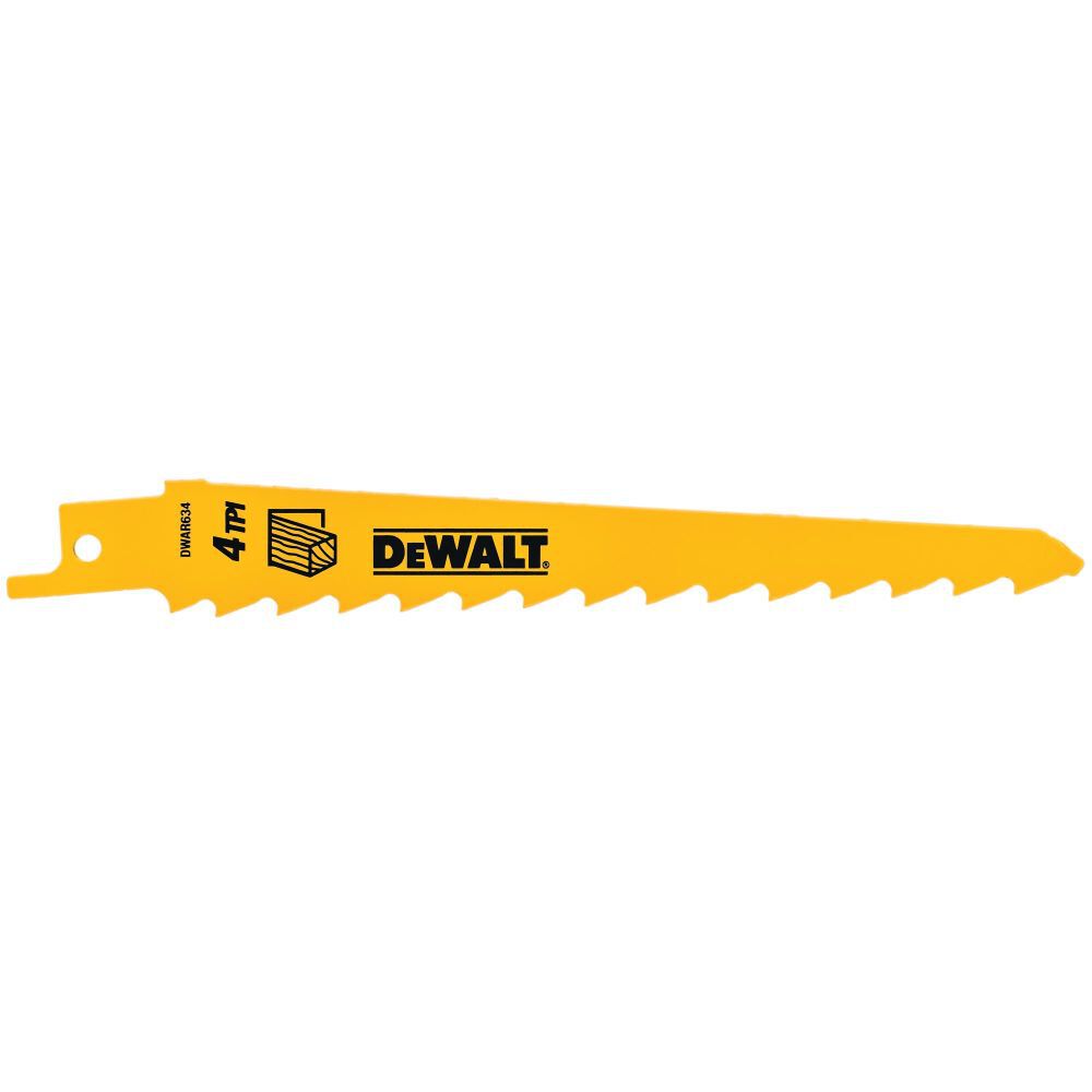 DeWalt DW4801 6IN 4TPI TAPER BK BLD-5PK
