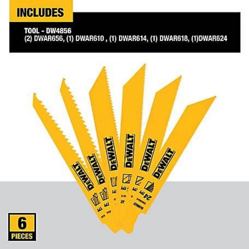 DeWalt DW4856 6 PC METAL/WDCUTTING SET