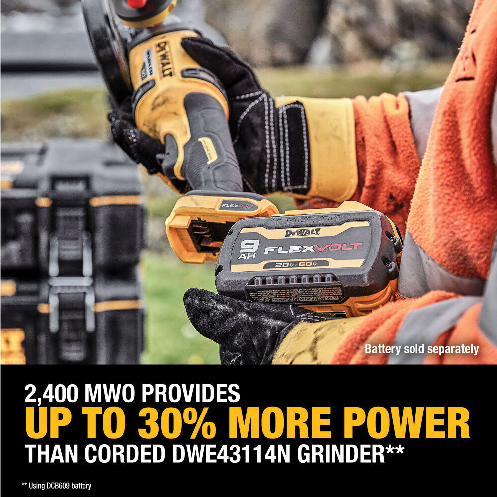 DeWalt DCG418SHDB 60V SIDE HANDLE DETECT GRINDER (BARE)