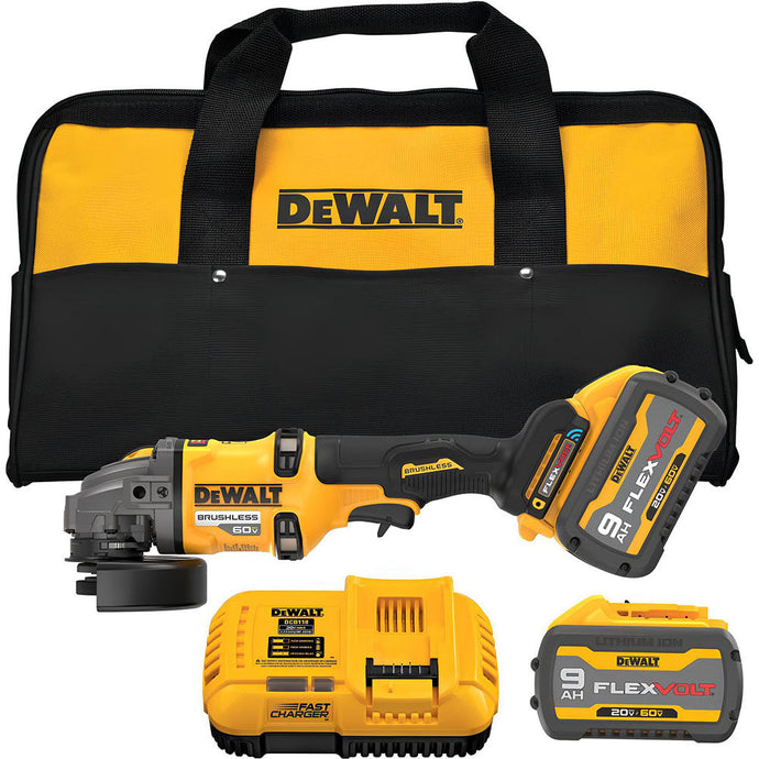 DeWalt DCG418SHDX2 60V SIDE HANDLE DETECT GRINDER (KIT)
