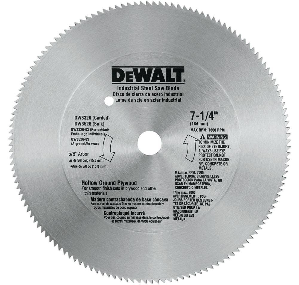 DeWalt DW3325 7-1/4 STEEL COMBO SAW BLD