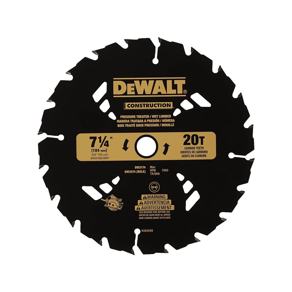 DeWalt DW3174 20T PRESSURE TREATED BLD (7.250 X 20)