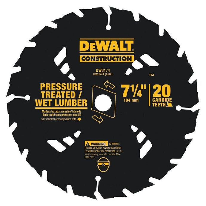 DeWalt DW3174 20T PRESSURE TREATED BLD (7.250 X 20)