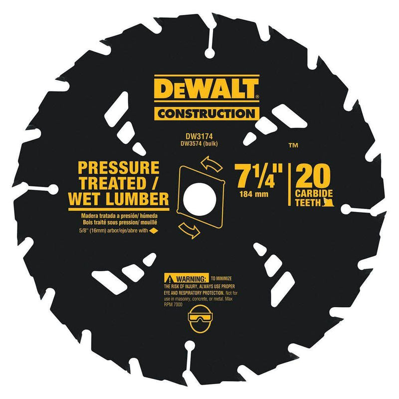DeWalt DW3174 20T PRESSURE TREATED BLD (7.250 X 20)