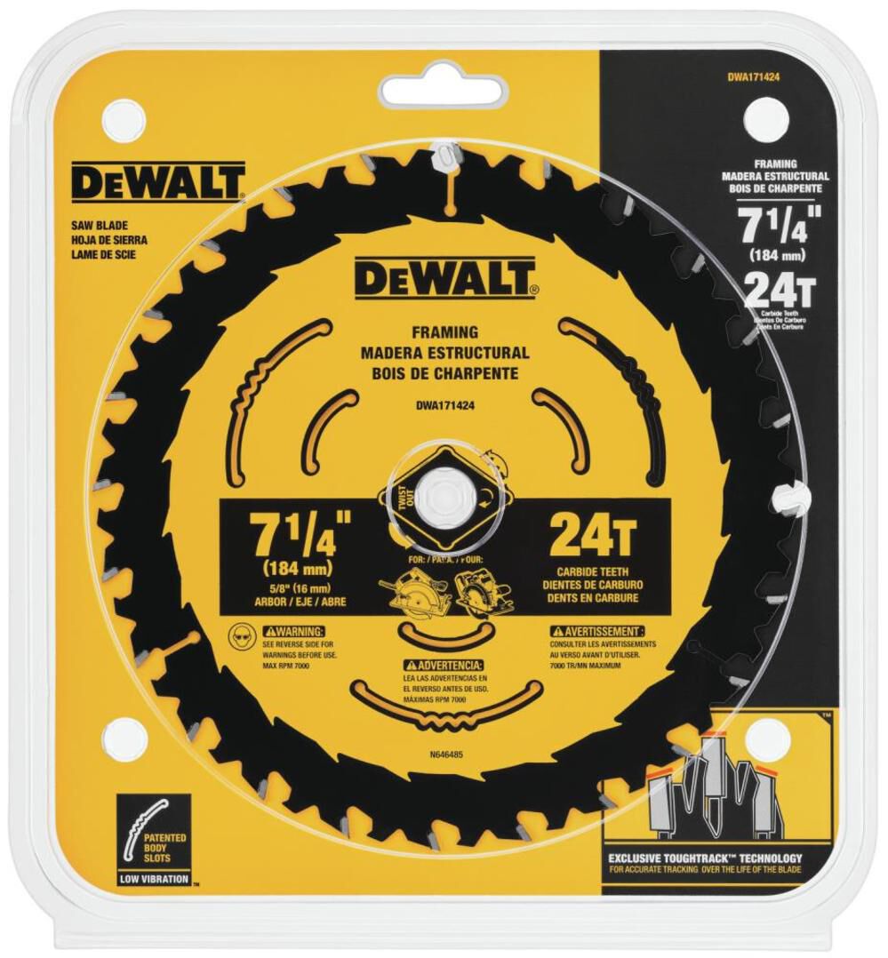 DeWalt DWA171424 7 1/4IN 24T BLISTER