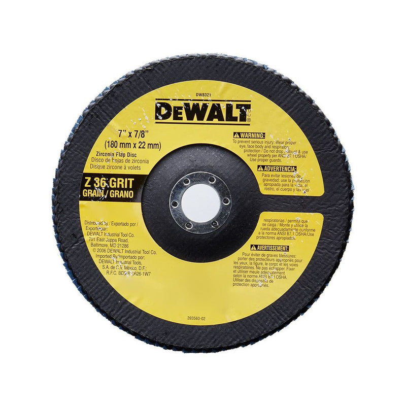 DeWalt DW8321 7 X 7/8 40G T29 HP FLAP