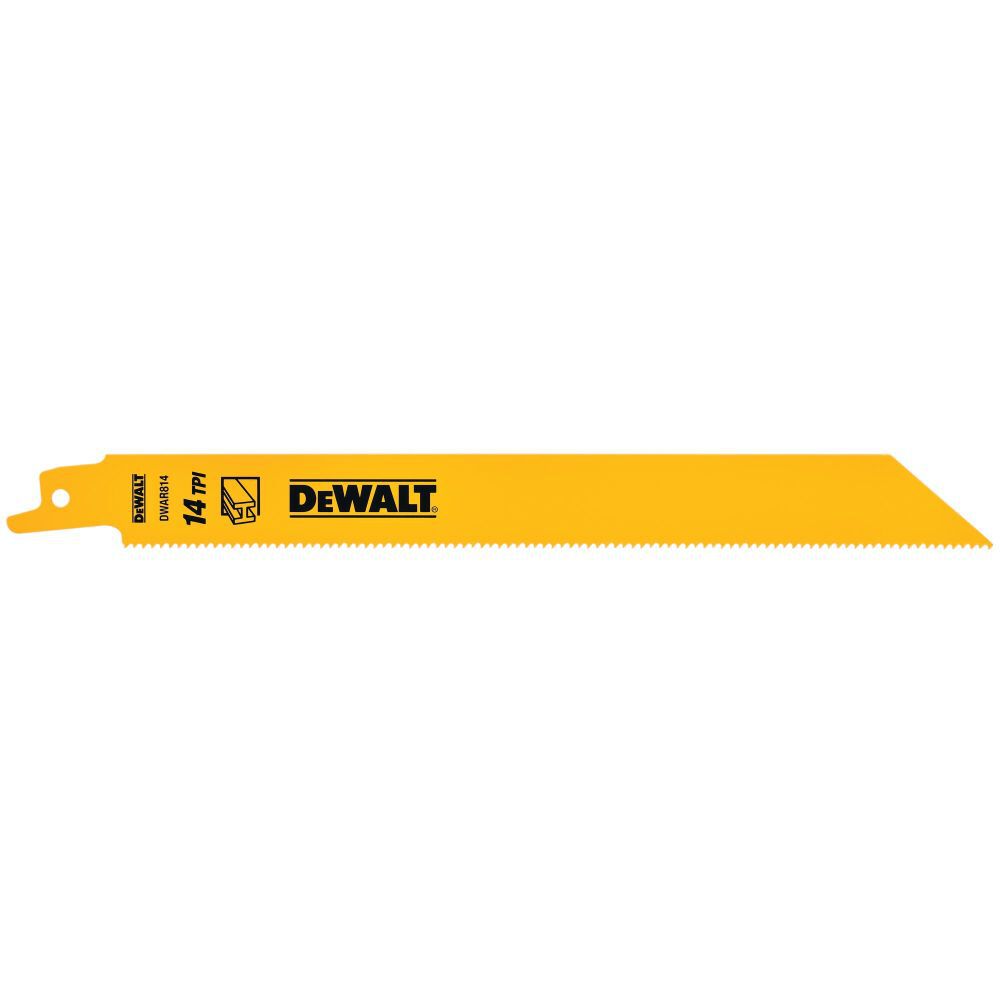 DeWalt DW4809 8IN 14TPI STGT BK BLD-5PK