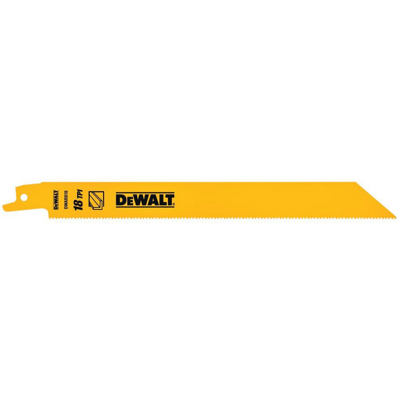 DeWalt DW4821 8IN 18TPI STGT BK BLD-5PK
