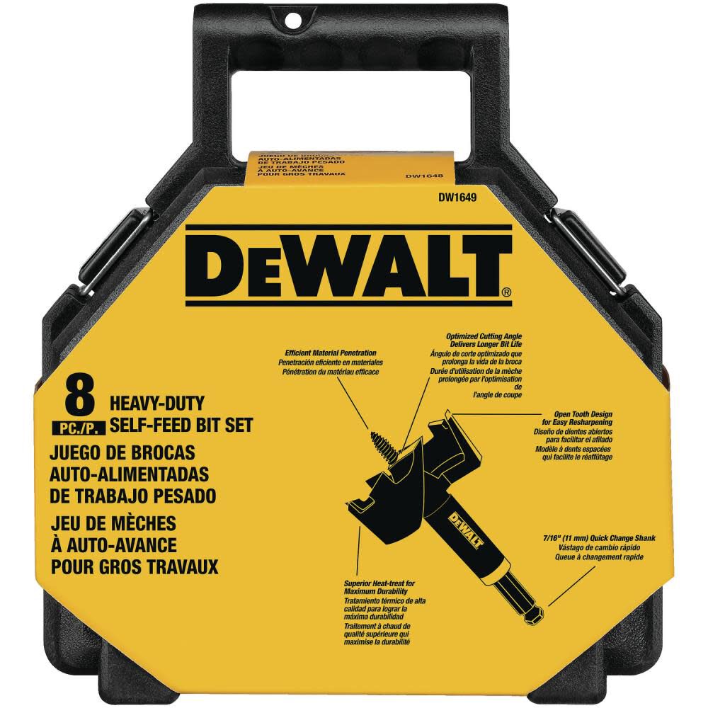 DeWalt DW1649 8 PC. SELF FEED KIT