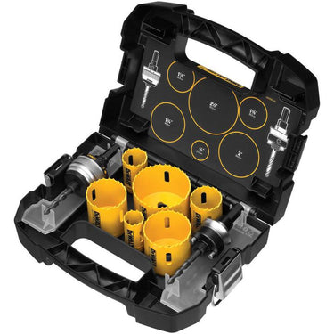 DeWalt D180002 9 Piece Electrician's Hole Saw Set