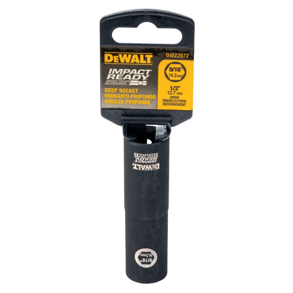 DeWalt DW22872 9/16 DEEP IMPACT READY SOCKET 1/2 DRIV