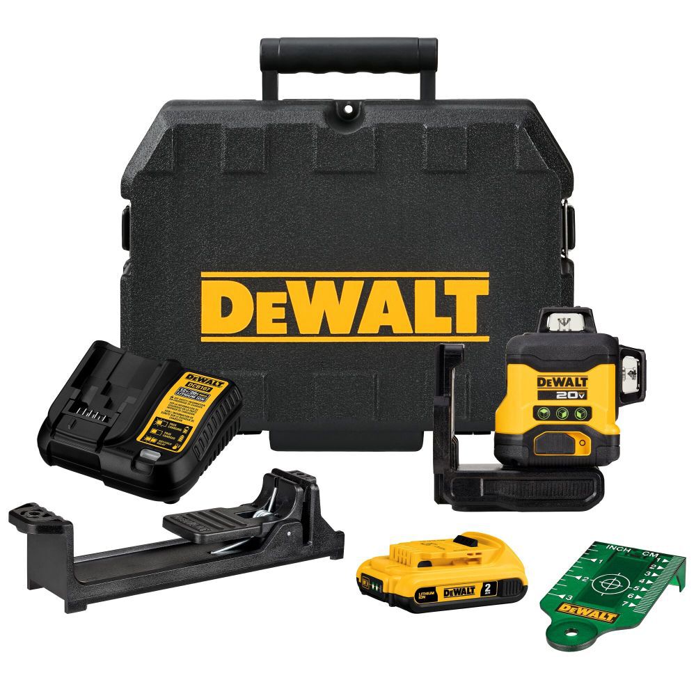 DeWalt DCLE34031D1 DEWALT 20V 3X360 GREEN LASER KIT