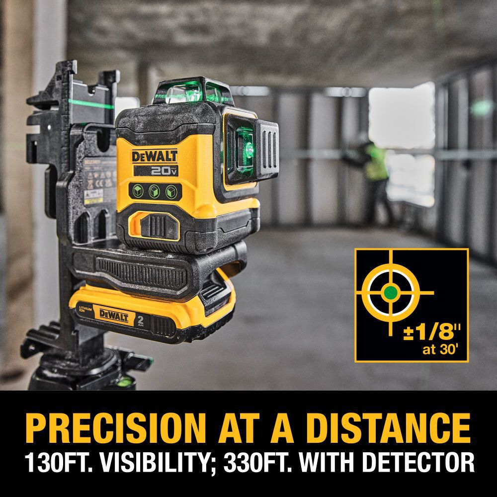 DeWalt DCLE34031D1 DEWALT 20V 3X360 GREEN LASER KIT