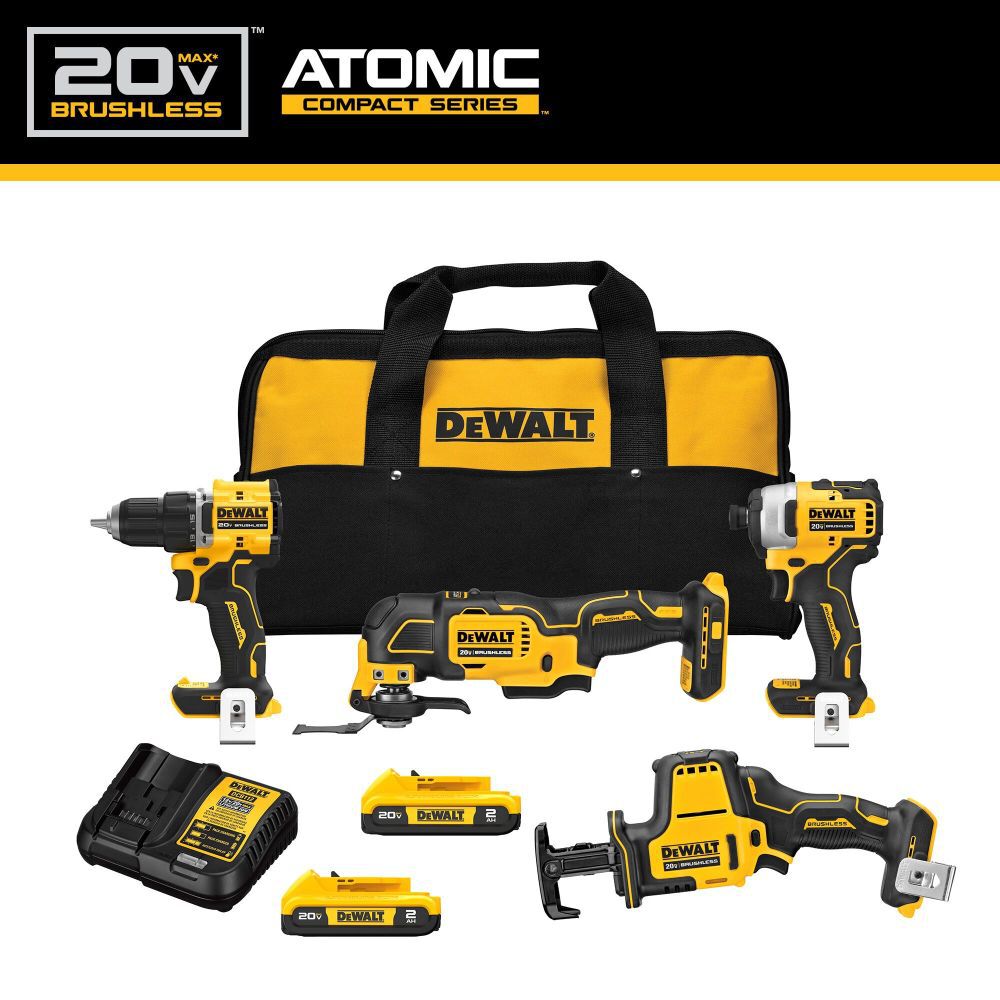 DeWalt DCK486D2 20V MAX BRUSHLESS 4-TOOL COMBO KIT